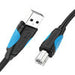 Printer Cable USB 2.0 A to USB-B Vention VAS-A16-B200 2m Black - USB cables<<<Cables<<<IT Accessories<<<InnproXML