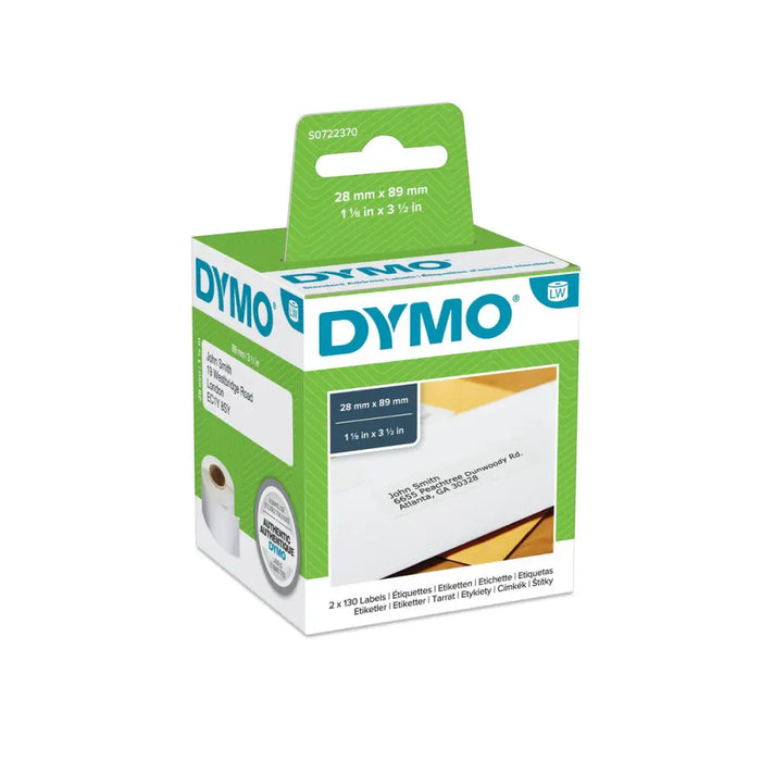 Printer Labels Dymo 99010 28 x 89 mm LabelWriter™ White Black (6 Units) - Електроника Периферни и резервни