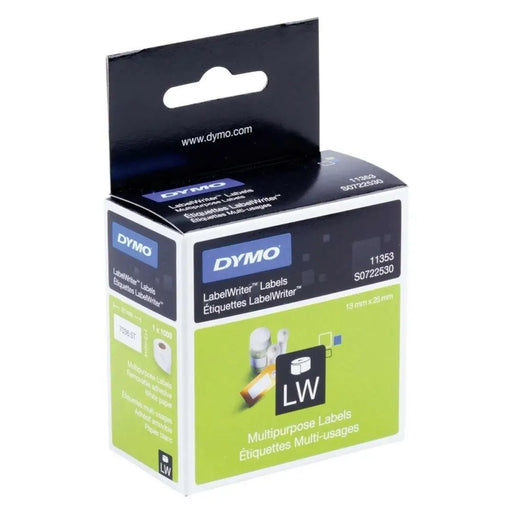 Printer Labels Dymo White Black 1000 Pieces 13 x 25 mm (6 Units) - Електроника Периферни и резервни части<<<Компютри|