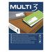 Printer Labels MULTI 3 04729 White Rounded 100 Sheets 99,1 x 67,7 mm - Електроника Периферни и резервни