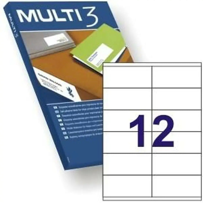 Printer Labels MULTI 3 White Upright 100 Sheets 105 x 48 mm - Електроника Периферни и резервни части<<<Компютри|