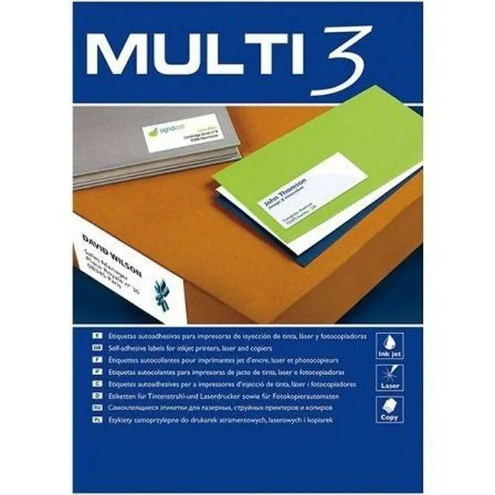 Printer Labels MULTI 3 White Upright 100 Sheets 48,5 x 16,9 mm - Електроника Периферни и резервни части<<<Компютри|