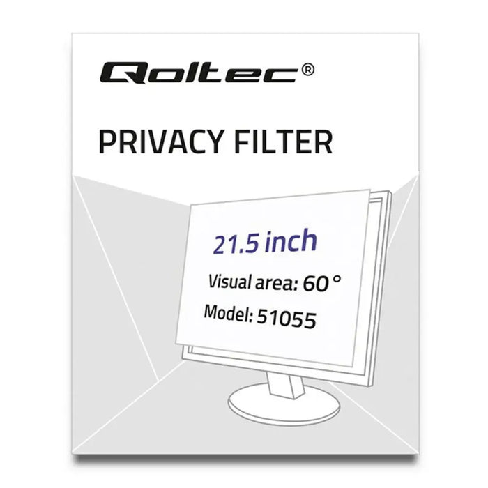 Privacy Filter for Monitor Qoltec 51055 - Протектори за Екран<<<Електроника Телефони и таблети<<<Компютри|