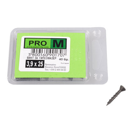 SCREW FOR DRYER 3.9X25 MM PRO M 40 PCS