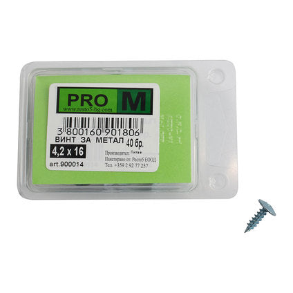 SCREW FOR METAL 4.2X16 MM PRO M 40 PCS