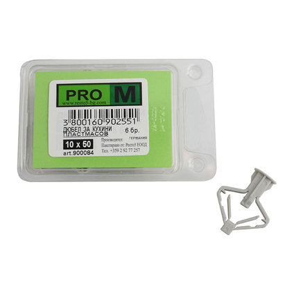 DOWEL FOR CAVITIES F10X50MM 6 PIECES PRO M