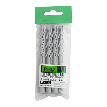 FRAMING DOWEL F10X120MM 4 PIECES PRO M