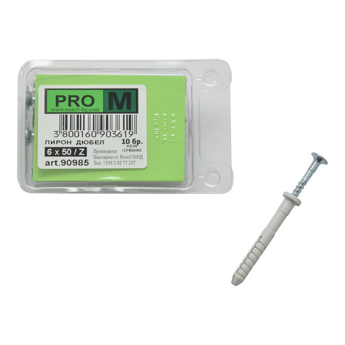 NAIL-DOGLE F6X50MM 10 PIECES PRO M