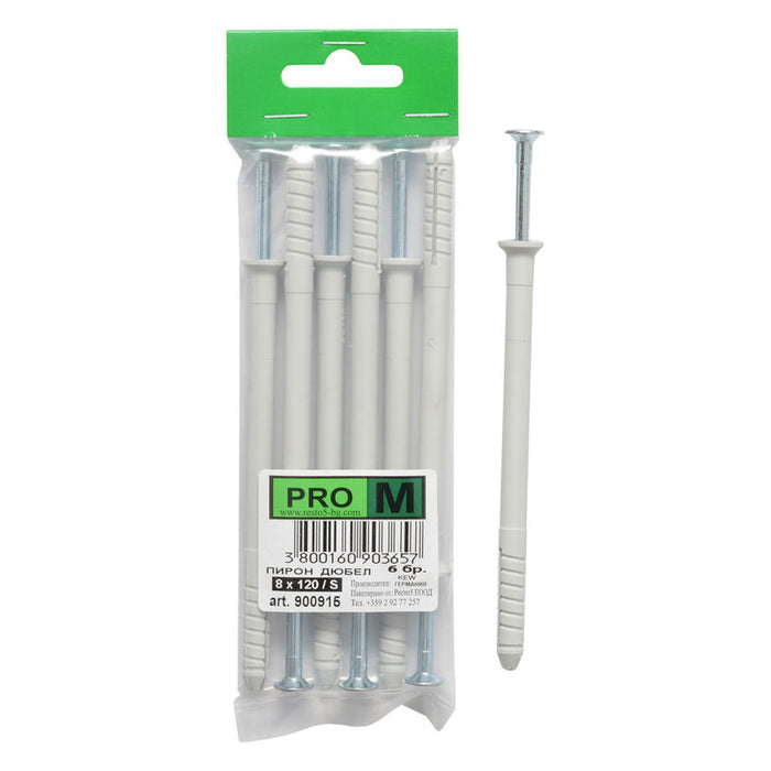 NAIL-DOGLE F8X120MM 6 PIECES PRO M