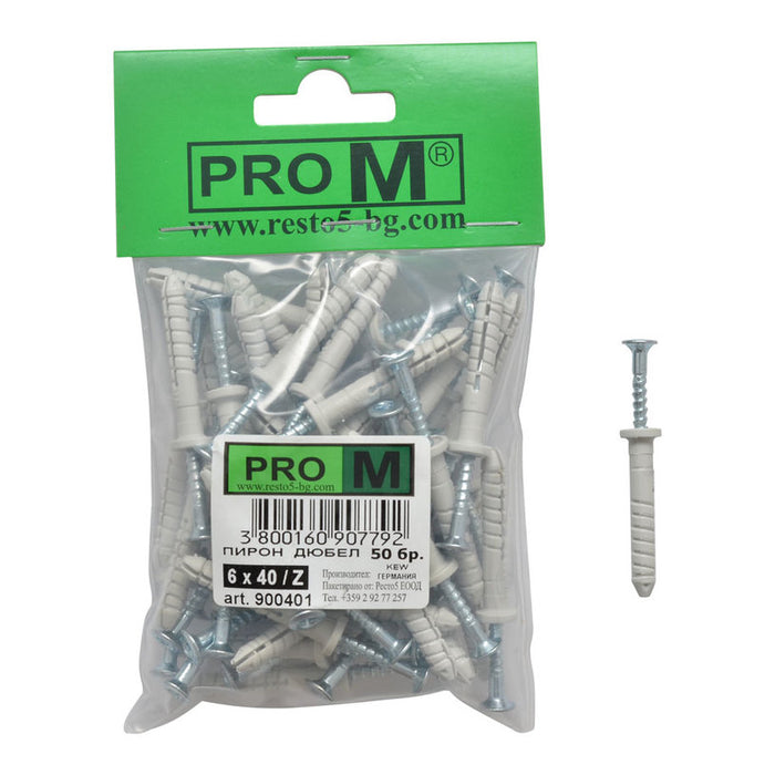 NAIL-DOGLE F6X40MM 50 PIECES PRO M