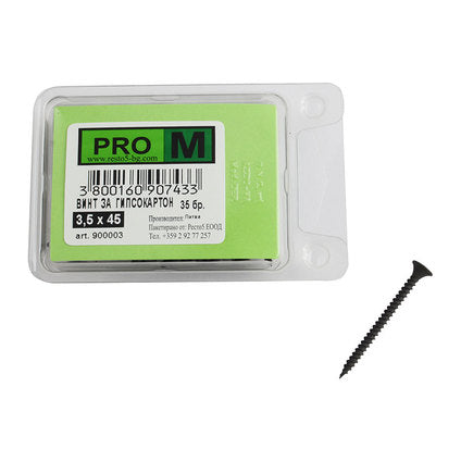 SCREW FOR PLASTERBOARD 3.5X45 MM PRO M 35 PCS