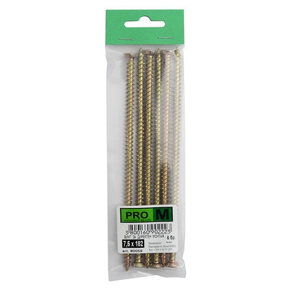 DIRECT MOUNT SCREWS 7.50X182MM 6 PCS PRO M