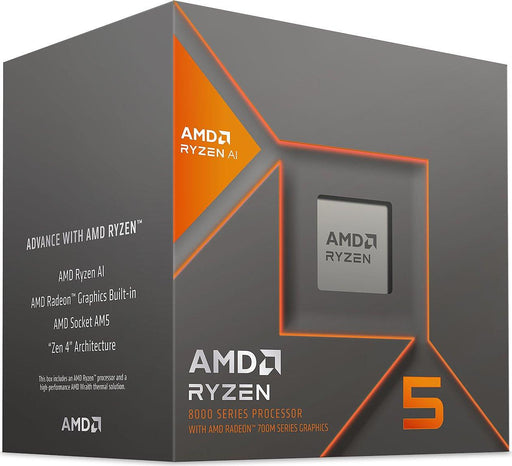 Processor AMD RYZEN 5 8500G 6-Core 3.5 GHz (Up to 5.0GHz) 16MB Cache 65W AM5 BOX - Процесори<<<AMD компоненти за