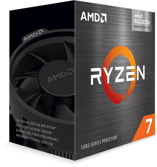 Processor AMD RYZEN 7 5700G 3.8GHz (Up to 4.6GHz) 20MB Cache 65W AM4 BOX - Процесори<<<AMD компоненти за