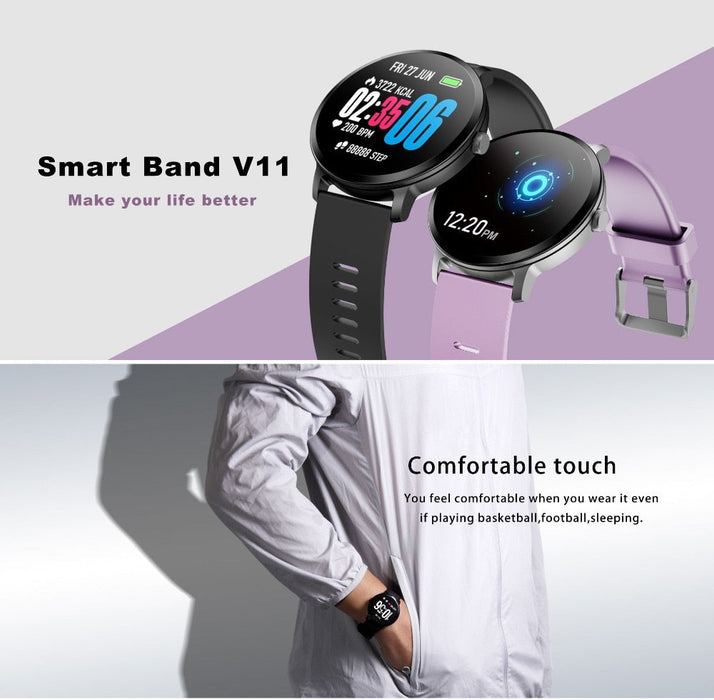 Smart Fitness Watch Vektros V11 Waterproof IP67 Pulse, Pedometer, Blood Pressure