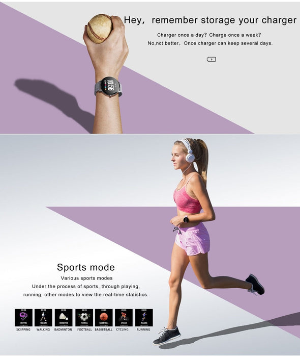 Smart Fitness Watch Vektros V11 Waterproof IP67 Pulse, Pedometer, Blood Pressure