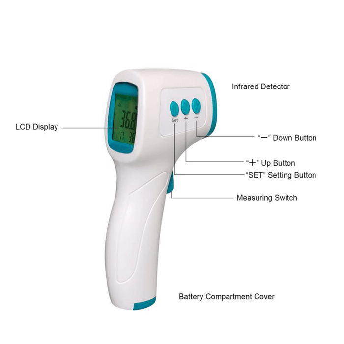 Infrared remote thermometer with high precision measurement of body temperature