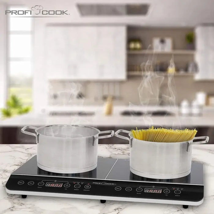 PROFI COOK PC-DKI 1067 induction cooker 3500W 2 cooking zones black - CookersAGD-KTU<<<Home Appliance