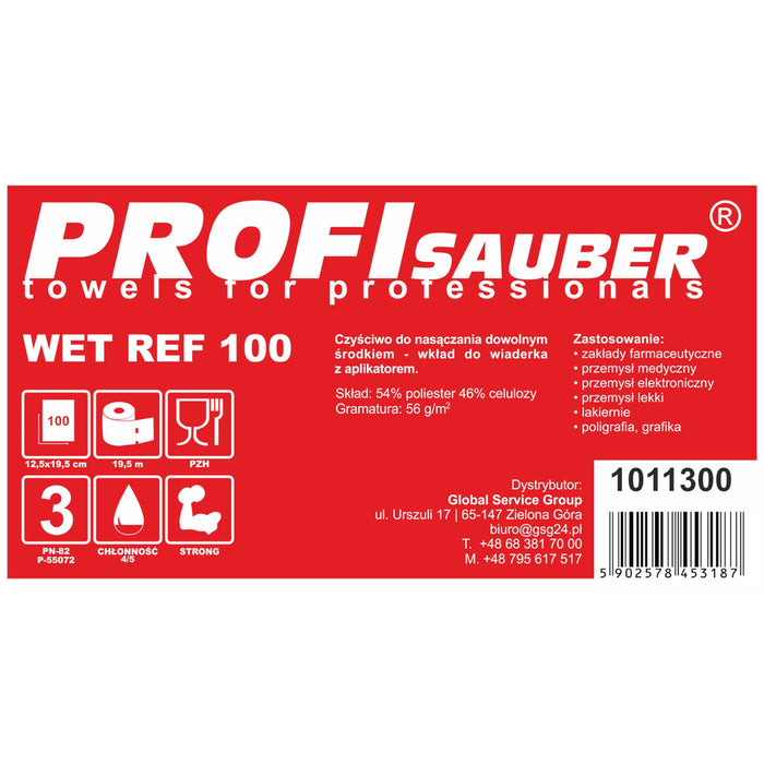 POWER ProfiSauber WET REF 100 soaking cloths - INSERT