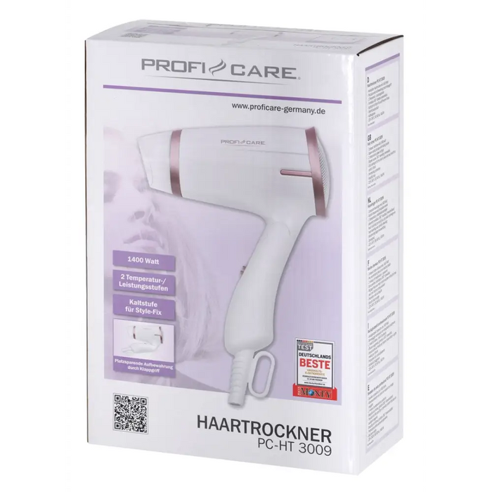 ProfiCare PC-HT 3009 1400 W Champagne White - HairdryersAGD-SUS<<<Home Appliance - ProductsAGD<<<ActionPL