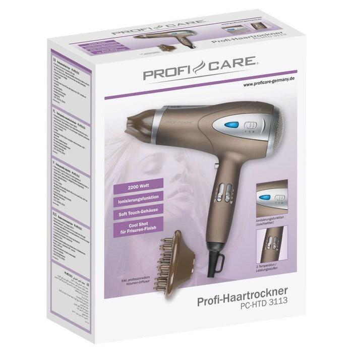 ProfiCare PC-HTD 3113 hair dryer 2200 W Brown