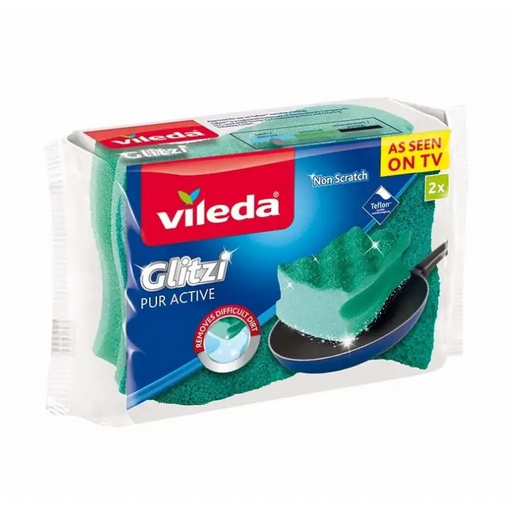 Profiled Sponge Scourer Vileda Pur Active 2 pcs. - SinksSPD-ZMY<<<Cleaning and home careSPD<<<ActionPL