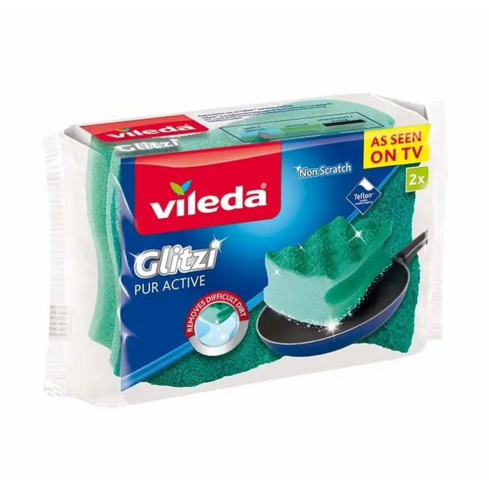 Profiled Sponge Scourer Vileda Pur Active 2 pcs. - SinksSPD-ZMY<<<Cleaning and home careSPD<<<ActionPL
