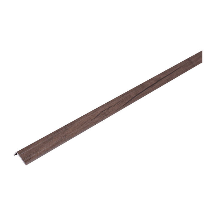 L-SHAPED TRANSITION STRIP PROFILES TRADE 24X10 MM. DARK ANTIQUE 2.7 M.