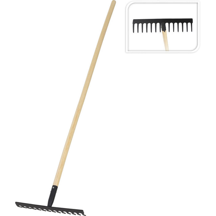 GARDEN LEAF RAKE WITH HANDLE PROGARDEN