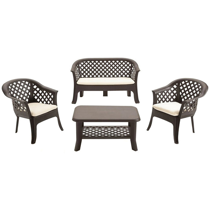 GARDEN SET WITH CUSHIONS PROGARDEN VERANDA