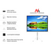 Projection Screen With 200x200 Tripods Maclean MC-680 - Screens for projectorsSYS-EKR<<<Audiovisual