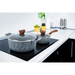 PROMIS Set of pots GRANITE saucepan 16 cm pots 20,24,28 brown handles - Non-electric pots / pansAGD-GAR<<<Home
