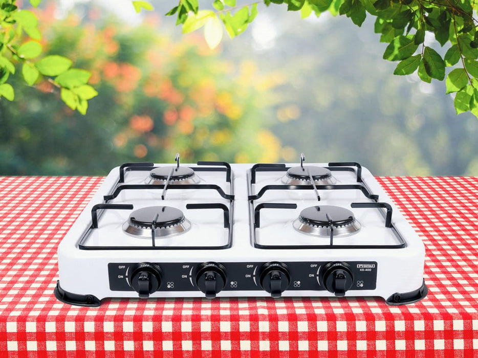 Promis KG400B hob white Countertop Gas 4 zone(s)