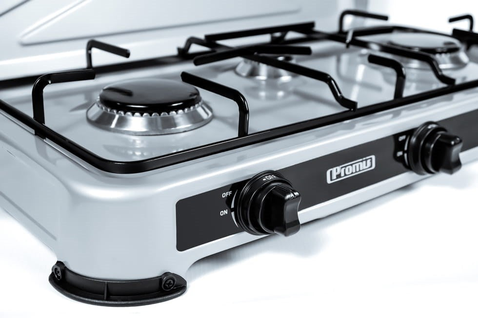 PROMIS KG400 Four-burner gas stove silver