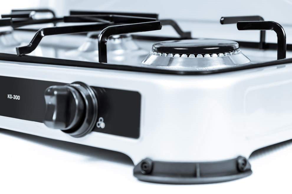PROMIS KG400 Four-burner gas stove silver