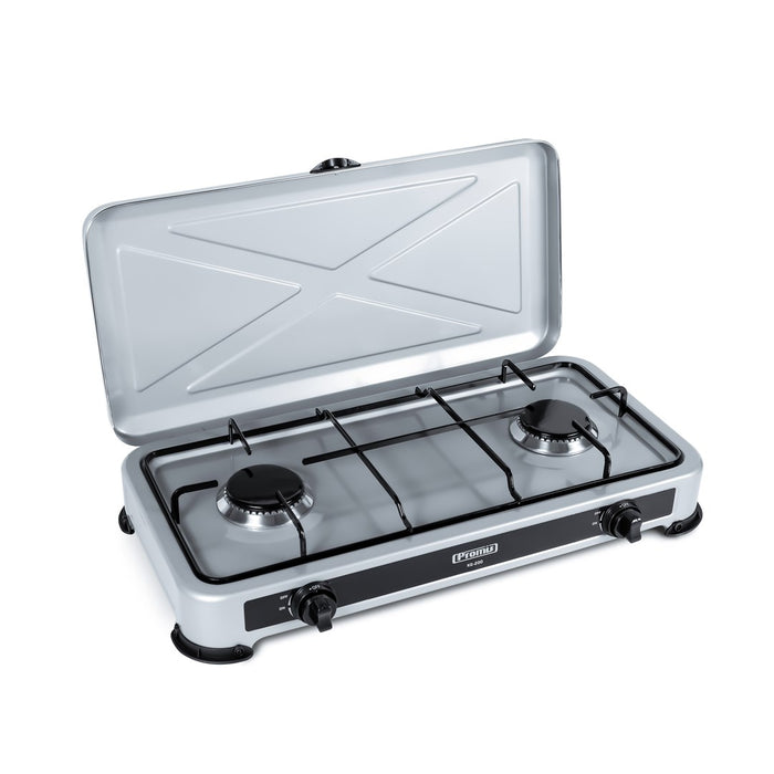 Gas cooker PROMIS KG200 SILVER WITHOUT REDUCER