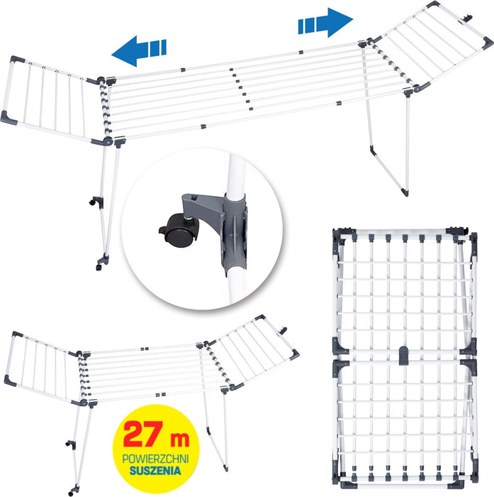 PROMIS MONZA laundry dryer, extendable + 2 large wings