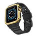 Protect Strap Band for Apple Watch 38/40/41mm Armored Case Strap - Black Gold - Smartwatch straps and cases<<<HurtelXML