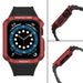 Protect Strap Band for Apple Watch 38/40/41mm Armored Case Strap - Black Red - Smartwatch straps and cases<<<HurtelXML