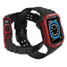 Protect Strap Band for Apple Watch 38/40/41mm Armored Case Strap - Black Red - Smartwatch straps and cases<<<HurtelXML