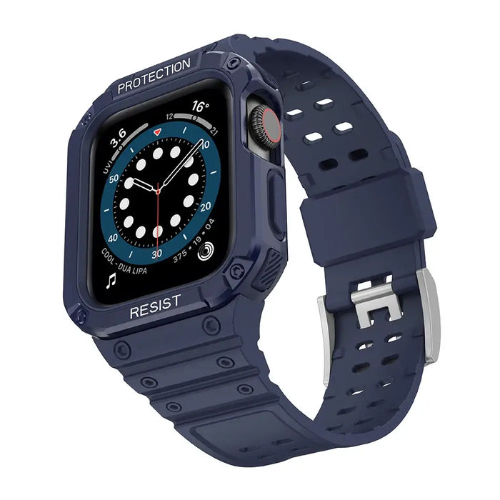 Protect Strap Band for Apple Watch 38/40/41mm Armored Case Strap - Blue - Smartwatch straps and cases<<<HurtelXML