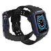 Protect Strap Band for Apple Watch 42/44/45mm Armored Case Strap - Black Blue - Smartwatch straps and cases<<<HurtelXML