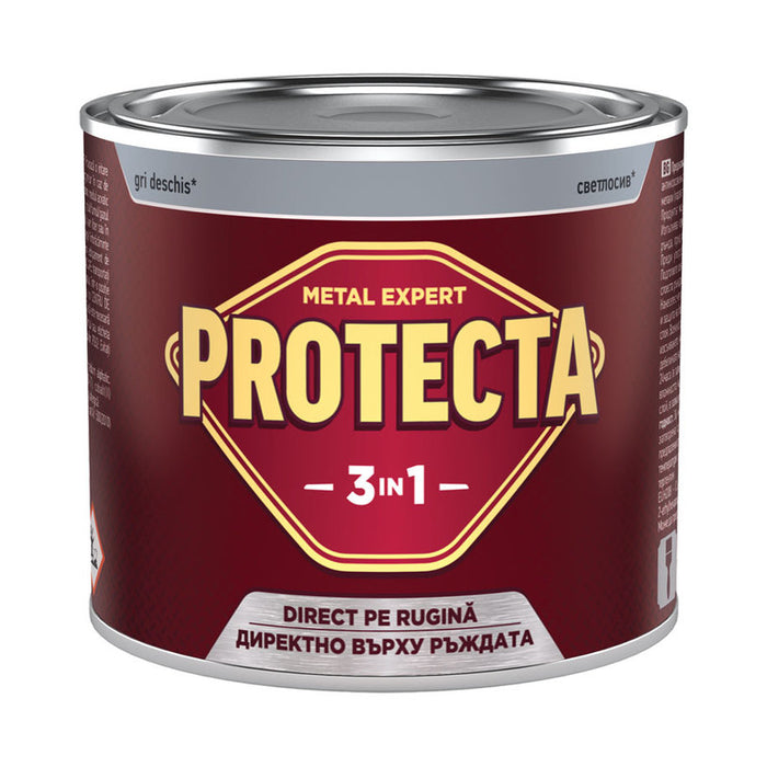 3 IN 1 ENAMEL LACQUER 500 ML LIGHT GRAY COLOR PROTECTA