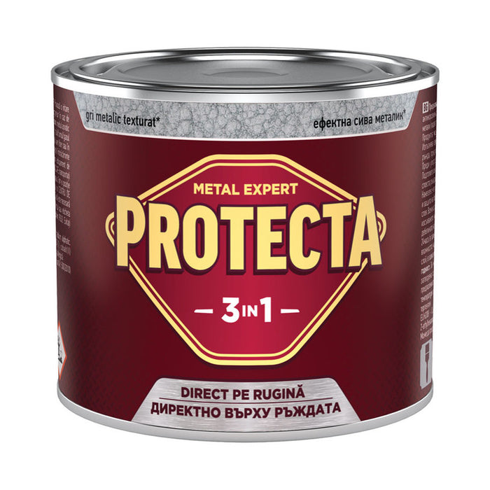 3 IN 1 ENAMEL LACQUER 500 ML COLOR DARK GRAY METALLIC PROTECTA