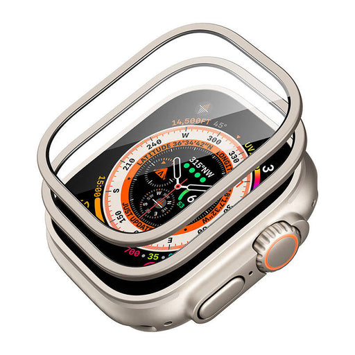 Protection set for Apple Watch Ultra ESR 49mm (case + glass) (titanium) - Accessory cases<<<Cases<<<GSM