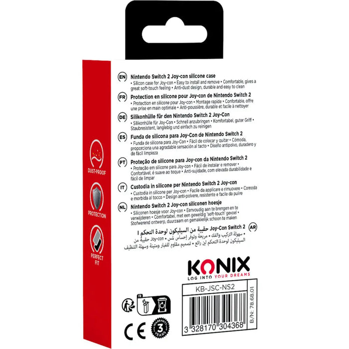 Protective Case KONIX Black Grey - Електроника Игри<<<Компютри| Електроника<<<BigBuy&&&Аксесоари за