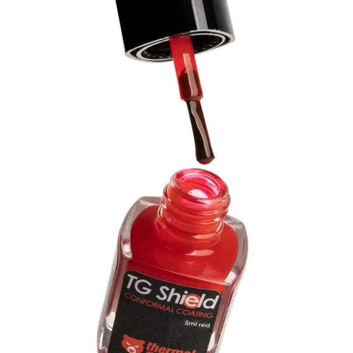 Protective varnish Thermal Grizzly Shield 5ml Red - Термо пасти и подложки<<<Компютърни компоненти<<<ValiAPI