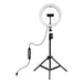 Puluz 1.1m tripod with RGBW LED lighting 26cm vlog / stream / smartphone PKT3044 - Ring lights<<<Photo studio<<<Photo