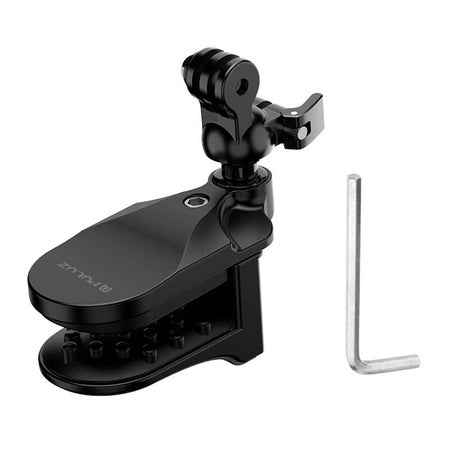 PULUZ helmet mount for sports cameras (DJI Action GoPro Hero)(black) - Straps mounts
