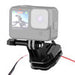 PULUZ motorcycle windshield clip for sports cameras (DJI Osmo Action 4 GoPro Hero 12 Insta360 Ace Pro / X4)(black)